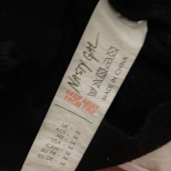 NASTY GAL - High Neck On the Music Pearl Sweater M - Picture 6 of 8